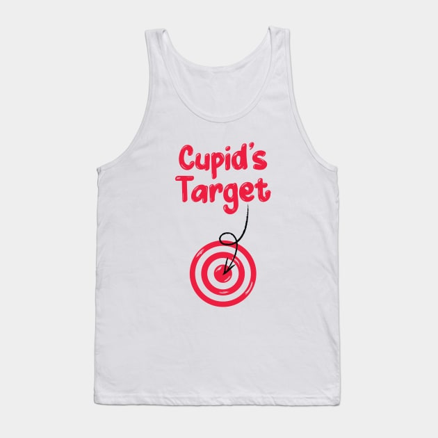 Cupid Bow, Cupid Arrow, Cupid Target Tank Top by Digital Borsch